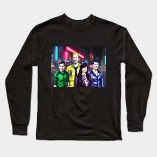 Americans in Neo Tokyo Long Sleeve T-Shirt